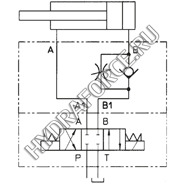 HQ-14 ATOS схема гидравлического дросселя модульного